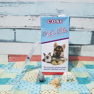 Cosi Pets Milk Lactose Free For Dogs and Cats 1L with 1 Free Syringe