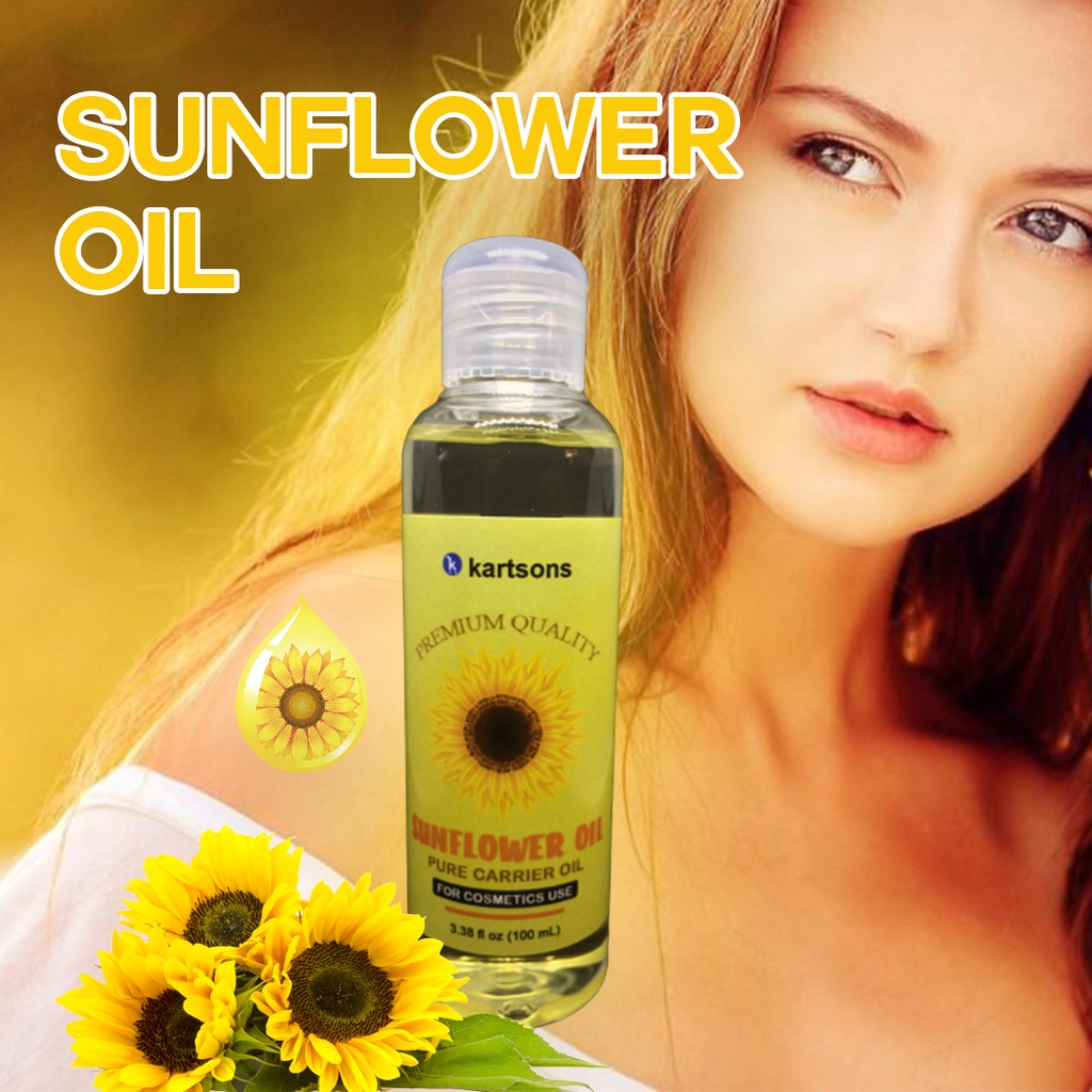 Sunflower Oil Original Premium Organic for Skin Cold Pressed 1 Bottle