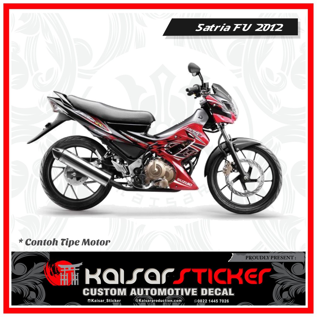 Suzuki Satria Fu 2012 Manchester Full Body Motorcycle Sticker Decal Shopee Philippines