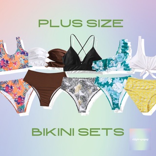 SHEIN Plus Size Multicolor Summer Two Piece One Piece Tankins Bikini Swimsuit 0XL-4XL