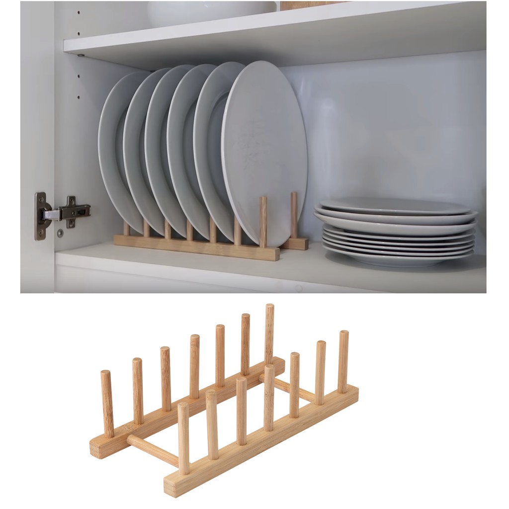 Wooden Dish Rack Place Plate Wooden Kitchen Plate Rack Shopee Philippines
