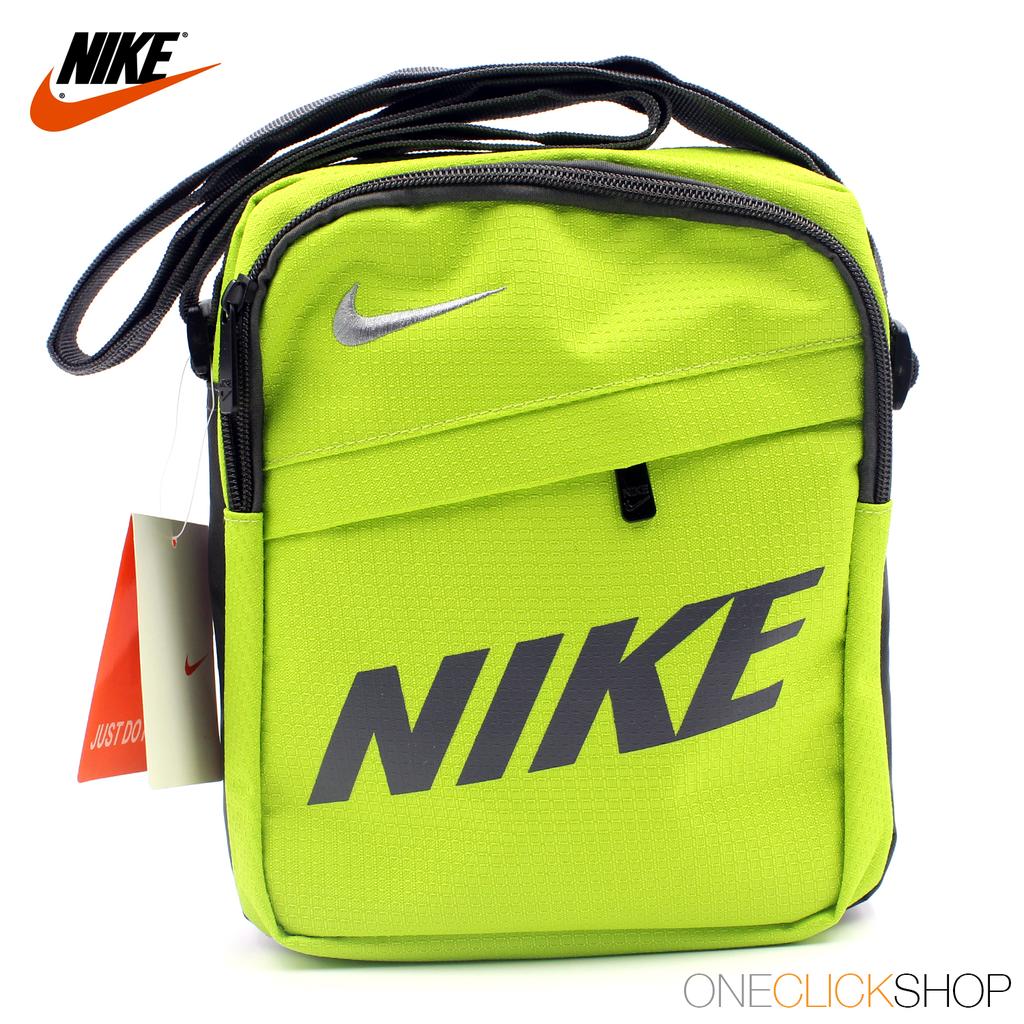 nike bag neon green