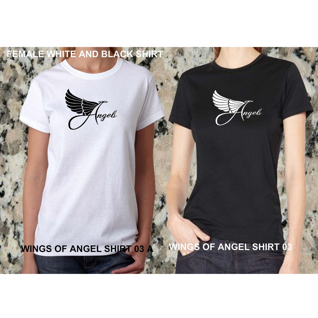 angel wings t shirt cut out