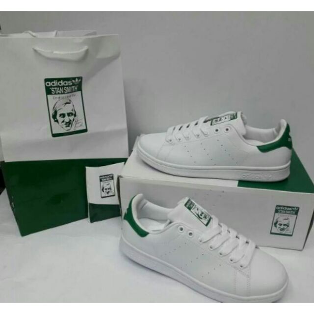 Adidas Stan Smith White \u0026 Green (OEM/Replica) | Shopee Philippines