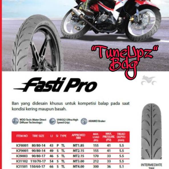 Special Limited Irc 90 80 14 Fasti Pro Tubeless Soft Compound Tire Road Race Matic Racing Honda Beat Shopee Philippines