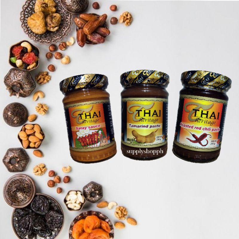 Thai Heritage Satay Sauce / Tamarind Paste / Roasted Red Chili Paste