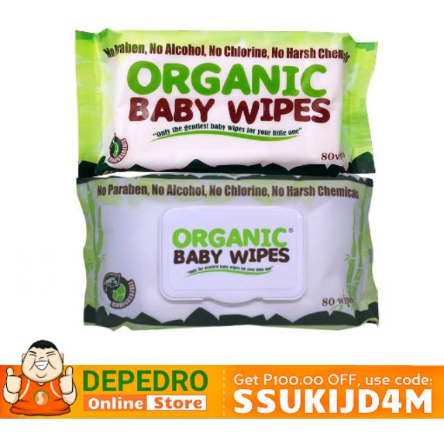 ORGANIC BABY WIPES (80 Pulls/Wipes) Shopee Philippines