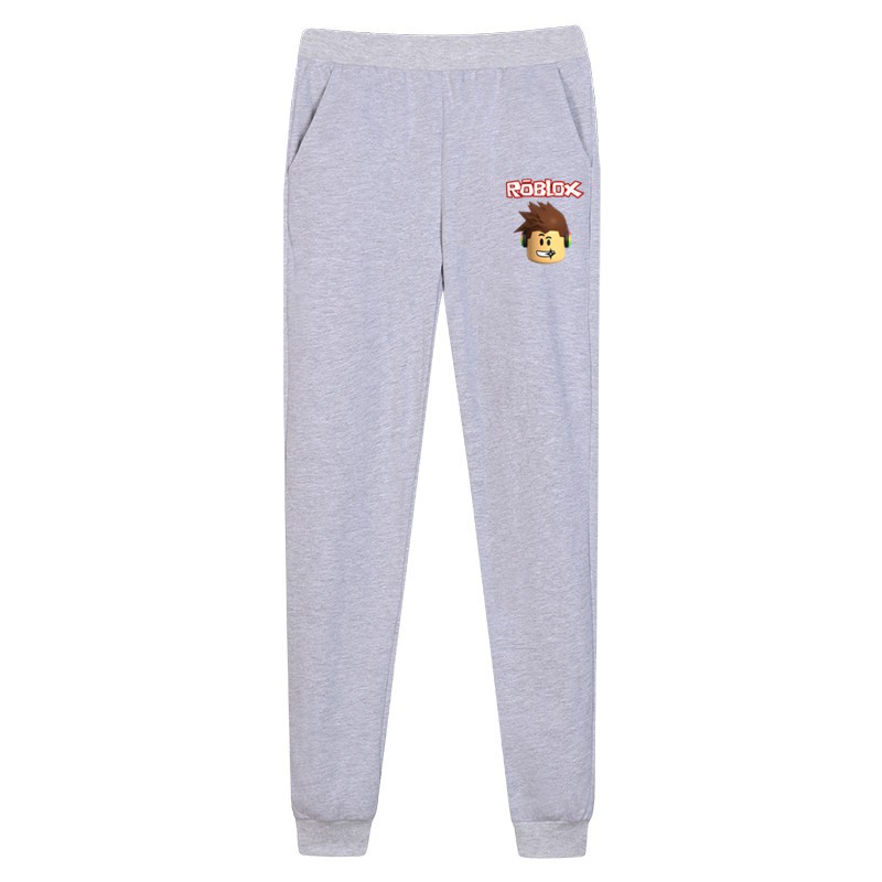 Boy Winter Sweatpants Roblox Icon Trousers Kids Cotton Pants - 