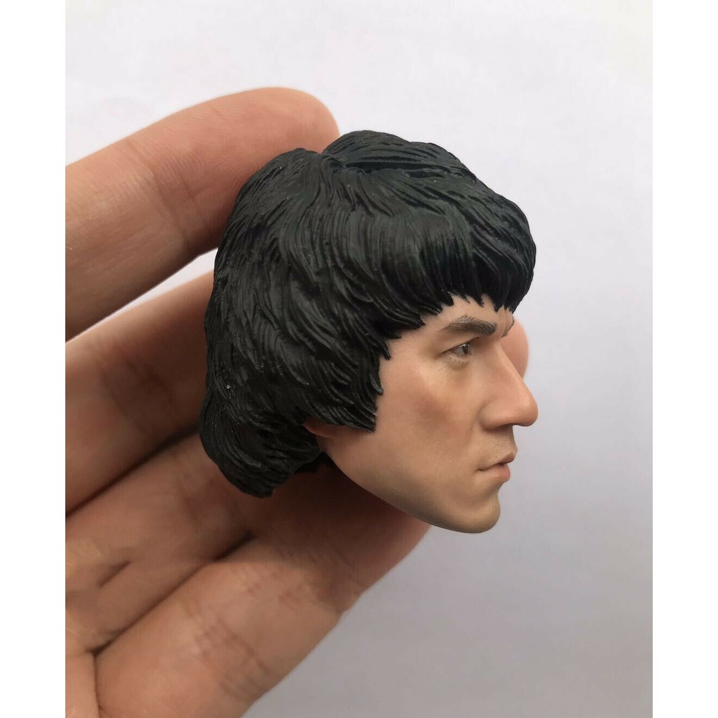 Details about   1/6star  Jackie Chan Head Sculpt Carving Male Head Model Injured  Fit 12''Figure