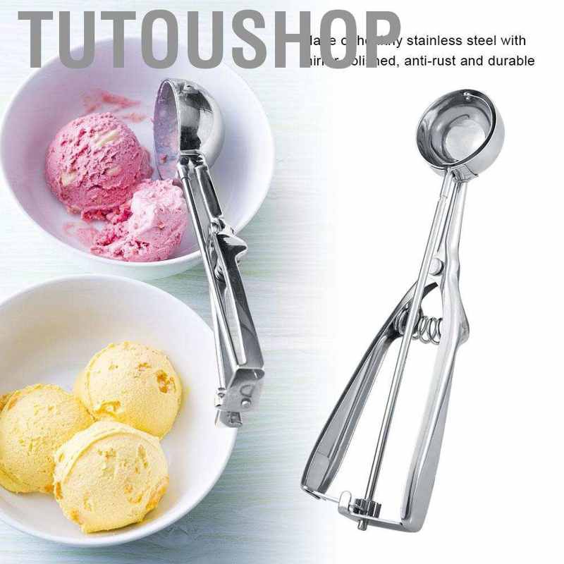 Details about   Ice Cream Scoop Stainless Steel 4/6cm Mash Potato Spoon Kitchen Tool Server Food 