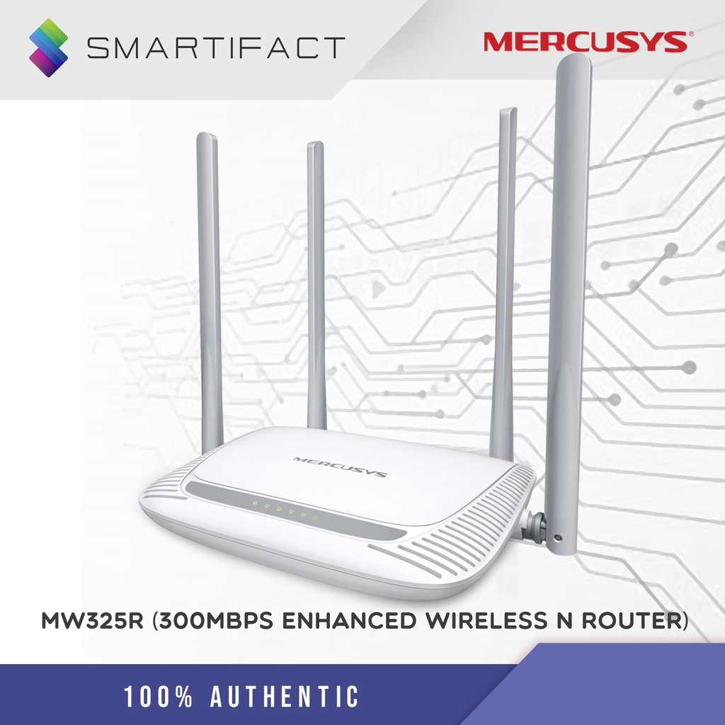 Tp Link Mercusys Mw325r 300mbps Enhanced Wireless N Router Four 5dbi Antennas Up To 500 Of Wireless Shopee Philippines