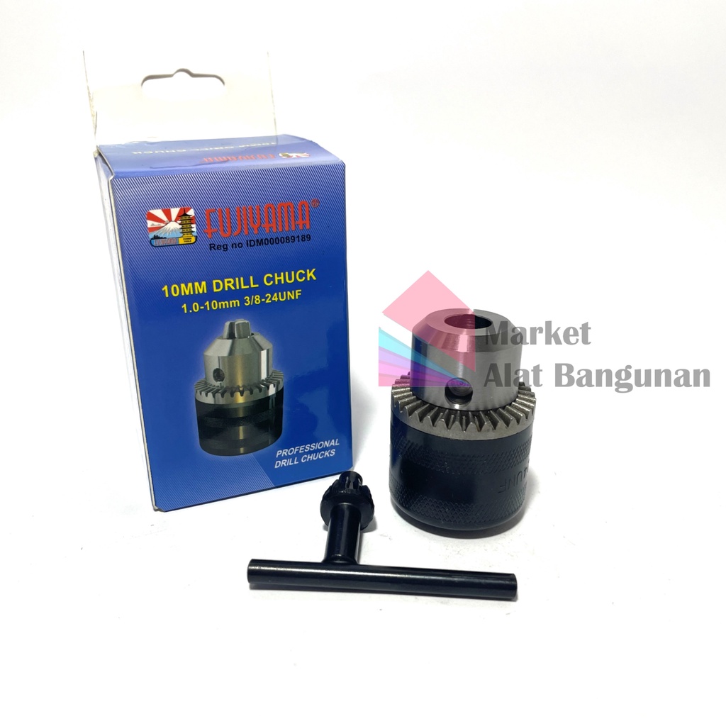 10 mm Drill Chuck Head + Drill Lock A Set Of Fujiyama Brand Shopee
