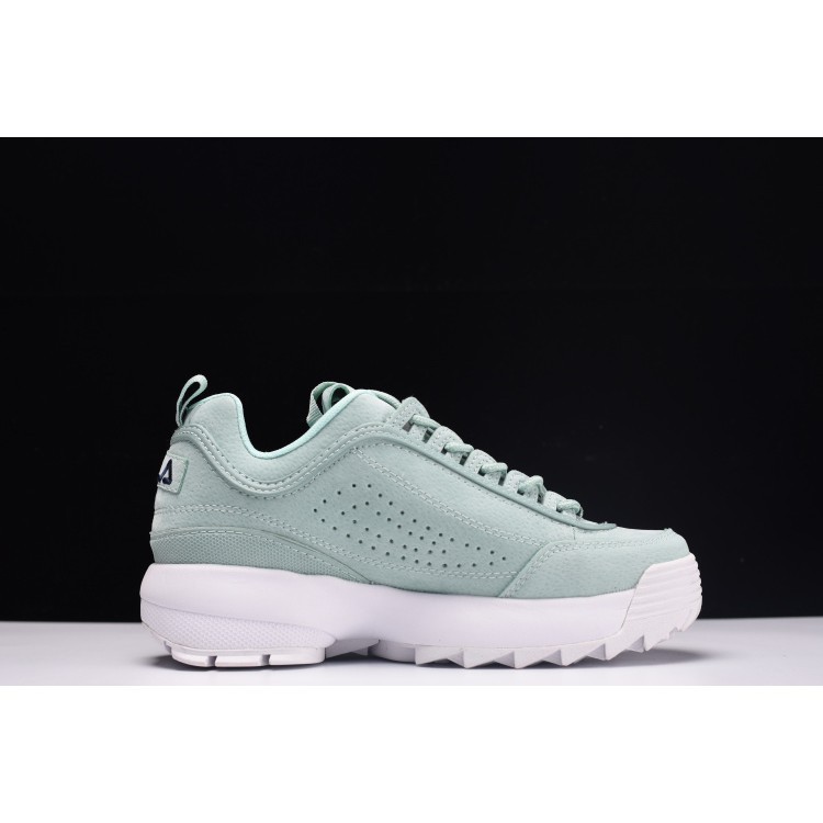mint green fila shoes