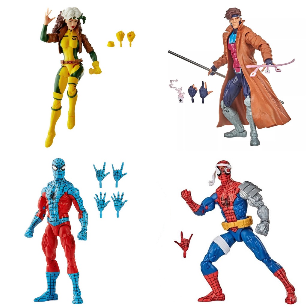 Marvel Legends Vintage Retro The Uncanny X-Men Gambit Rogue Spiderman Web  Man Cyborg Spider Man 6