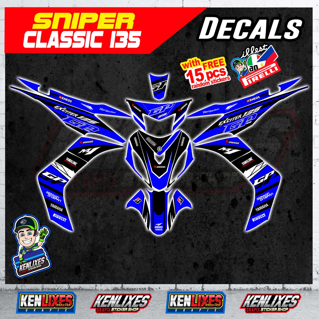 Sniper 135 Classic Yamaha Full Decal Sticker Yamaha Shopee Philippines