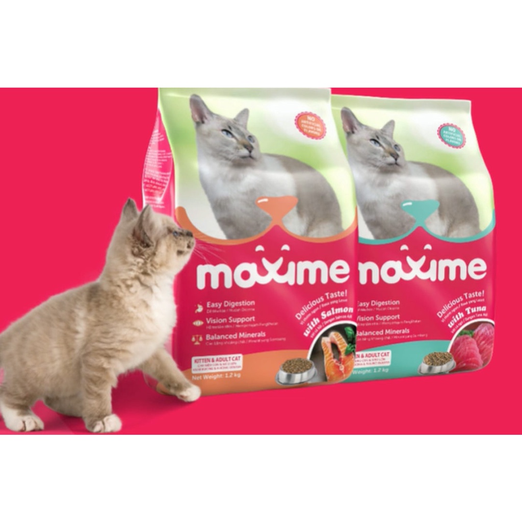 Maxime Kitten and Adult Dry Cat Food 400g Shopee Philippines