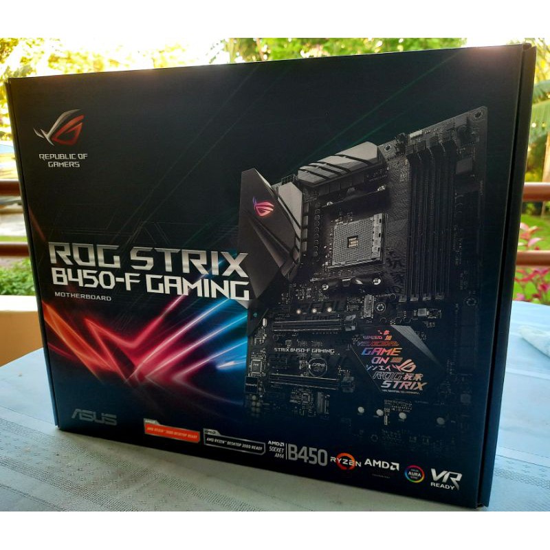 Asus Rog Strix B450 F Gaming Motherboard Atx Amd Ryzen 2 Am4 Ddr4 Dp Hdmi M 2 Usb 3 1 Gen2 B450 Shopee Philippines