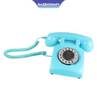 Retro Rotary Dial Home Phones, Old Fashioned Classic Corded Telephone Vintage Landline Phone for Home and Office