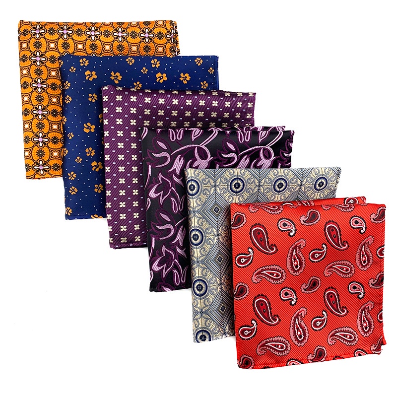 Plain Color Polyester Pocket Scarf Elegant Men's Suit Square Solid ...