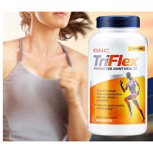 GNC TriFlex quick acting glucosamine 240 tablets imported from the