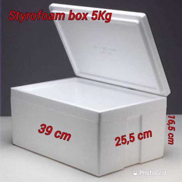 Styrofoam Fish box 5 kg Length 39cm / styrofoam Fish / stereofoam box