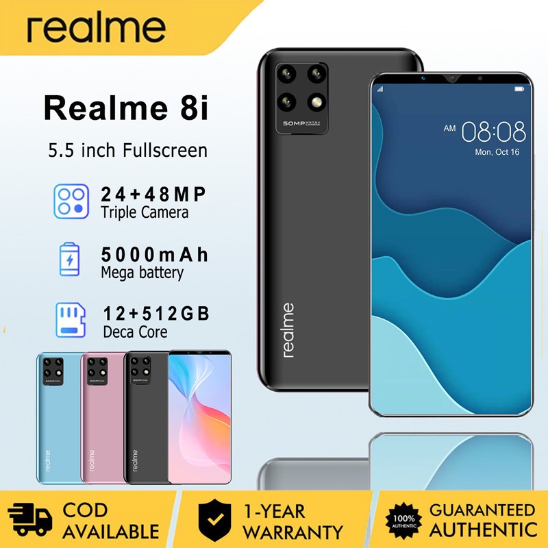 Realme 8i 5G phone Original Genuine 5.5inch 12GB+512GB Unlocke ...