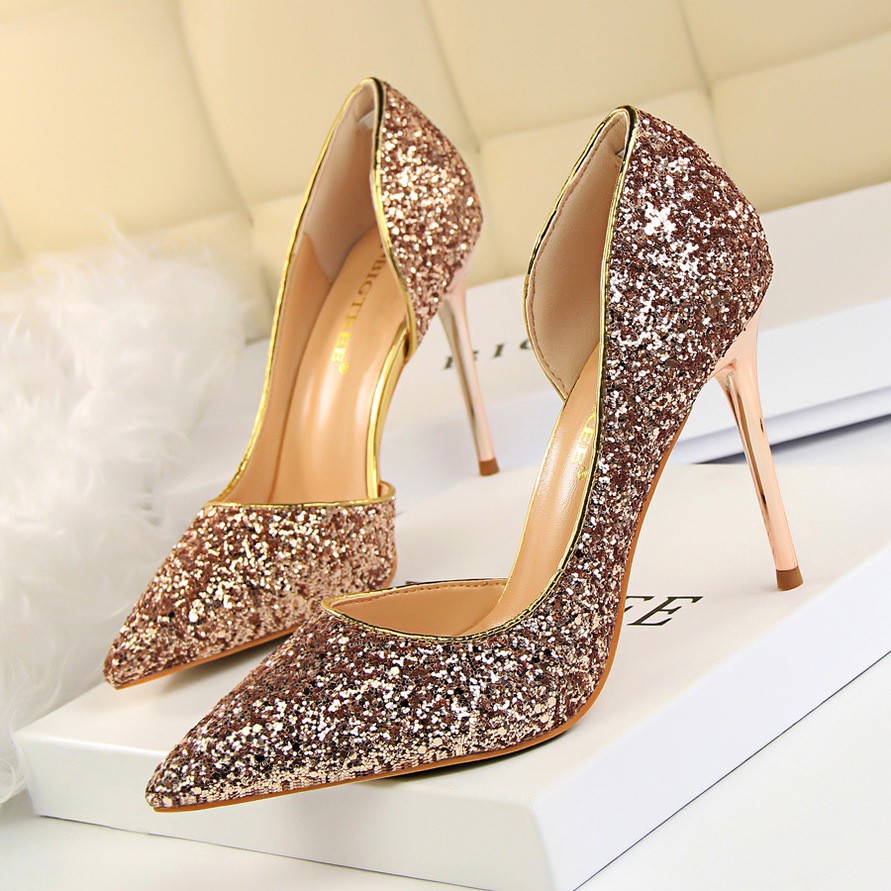 Gold Shoes And Bag Set Wedding Shoes Women Matched Bag For Party Evening Dress Shoe Customize Birthday Gift Girls Ladies Pumps Women S Pumps Aliexpress