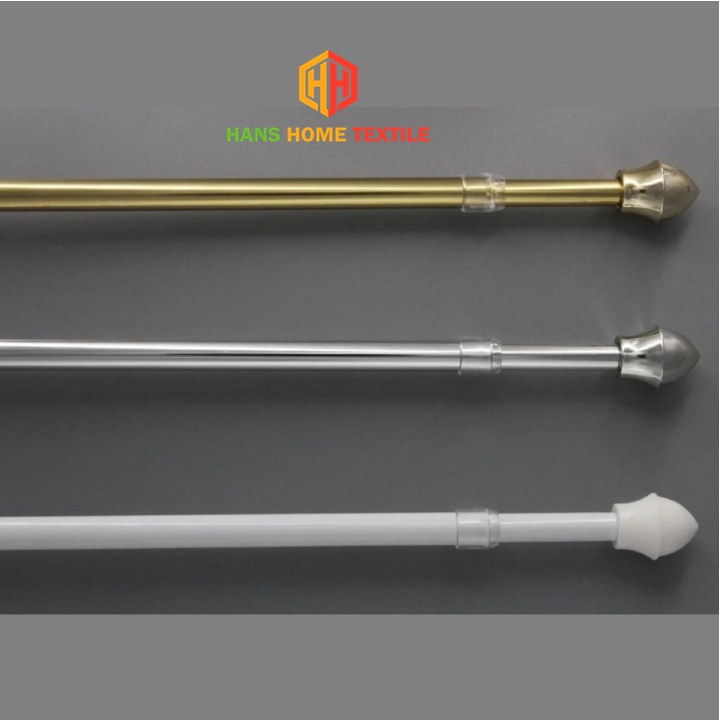 Extendable Alluminum Curtain Rod Thin Thick With Free Brackets S Sho