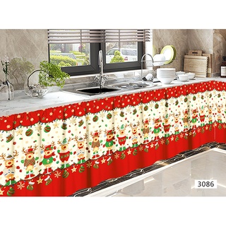 COD Curtain Red Lababo Kitchen Curtain Short Curtain (1PC) Home Living Decoration Curtains Blinds #4