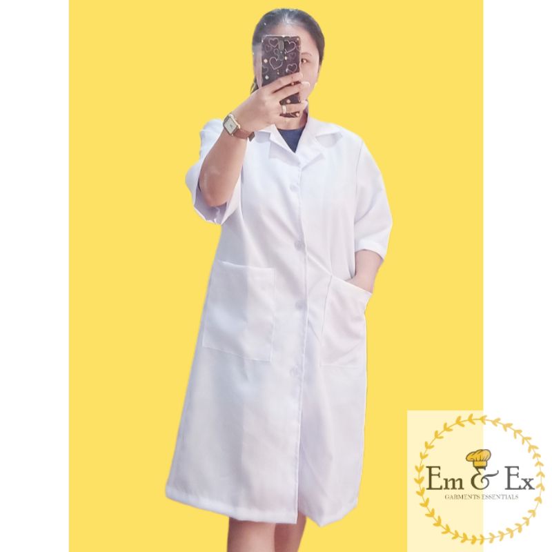 Lab Gown White Unisex Adult Laboratory Gowncoat Uniform Shopee Philippines 3720