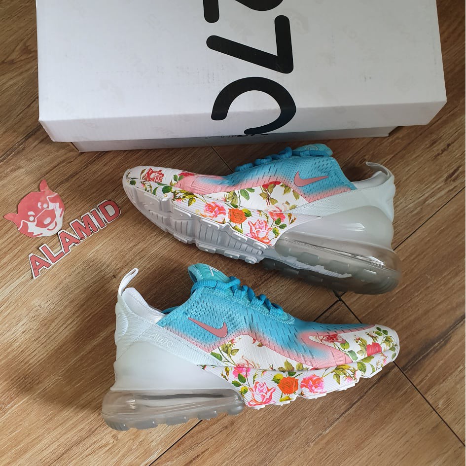 nike air max 270 floral blue