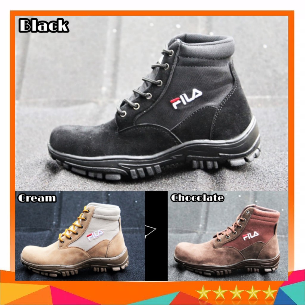 fila steel toe work boots