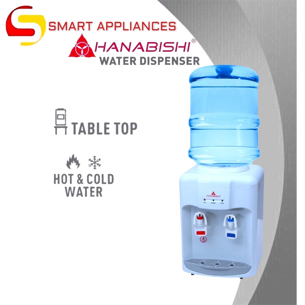 Hanabishi Water Dispenser HTTWD200 Tabletop White by Smart Appliances