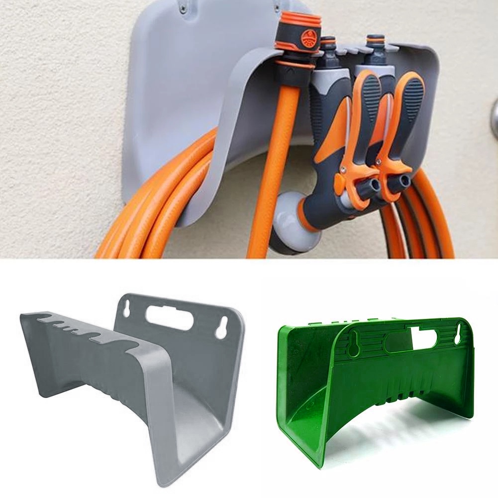 Wall Mounted Garden Hose Pipe Hanger Holder Plastic Storage Rack Tap
