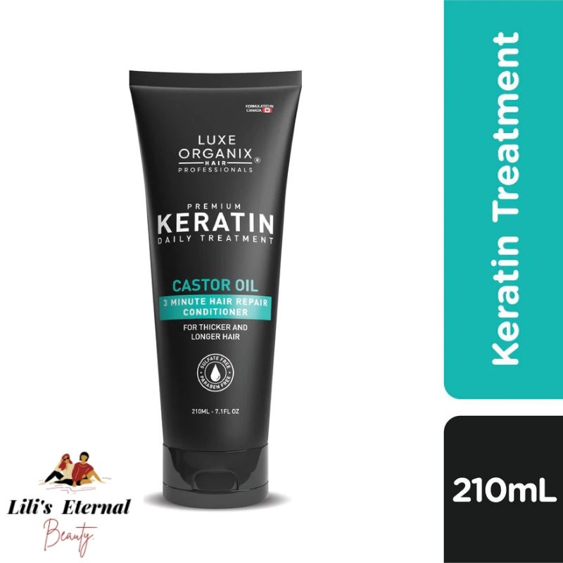Luxe Organix Premium Keratin Treatment Castor Oil Conditioner 210ml