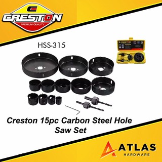 Creston 15pcs Carbon Steel Hole Saw Set #1
