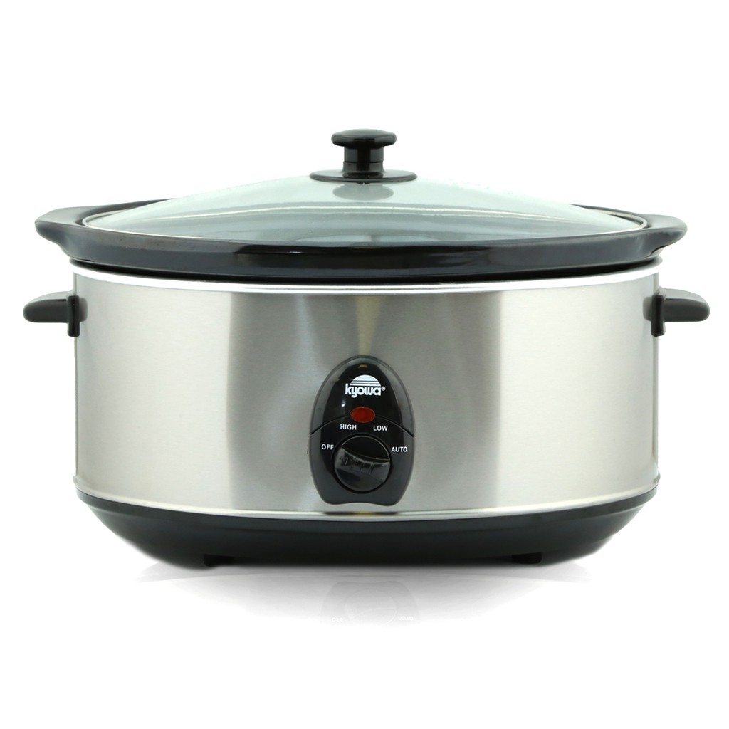 Kyowa Oval Slow Cooker 6.5L (Black/Silver) KW-2856 | Shopee Philippines