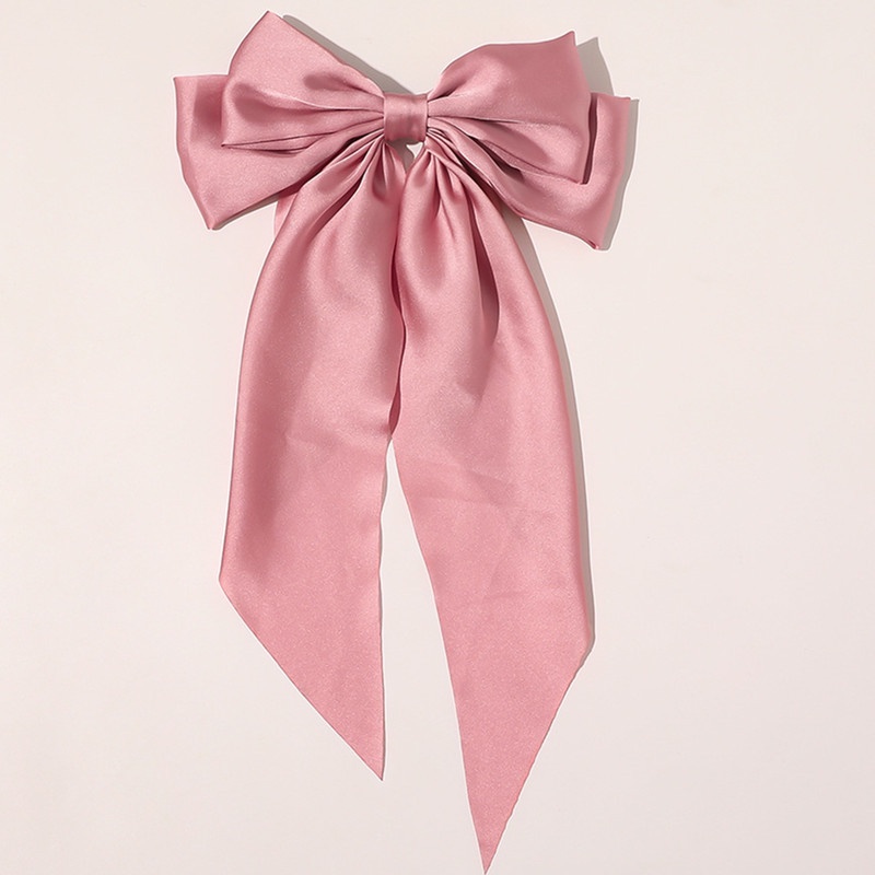 Korea Elegant Long Bow Hairpin Large Ribbon Hair Clip | Shopee Philippines