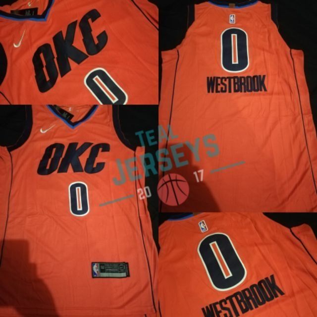 okc russell westbrook jersey