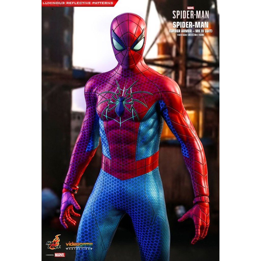 Hot Toys Marvel Spider-Man Spider Armor MK IV Suit 1/6 VGM43 | Shopee ...