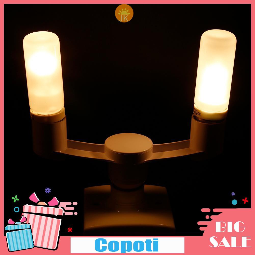 CopotiBulb Socket Adapter E27 Splitter 2 Heads Lamp Base Converter Light Holder Home Decorations