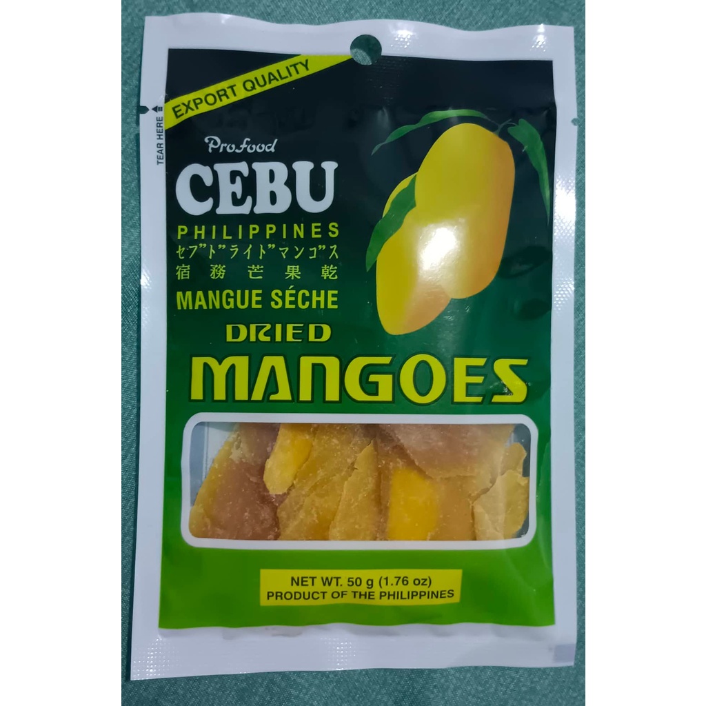 CEBU DRIED MANGO SLICE 50G Shopee Philippines