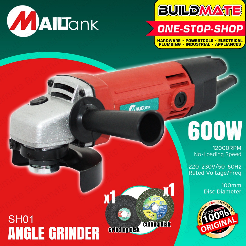 MAILTANK Angle Grinder 600W 100mm Cutting Grinder Electric Grinder