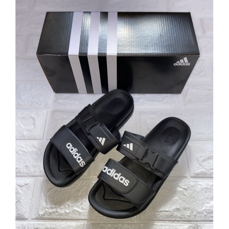ADIDAS 2022 TWO STRAP SLIPPERS DUO SLIDES UNISEX SLIPPER Shopee