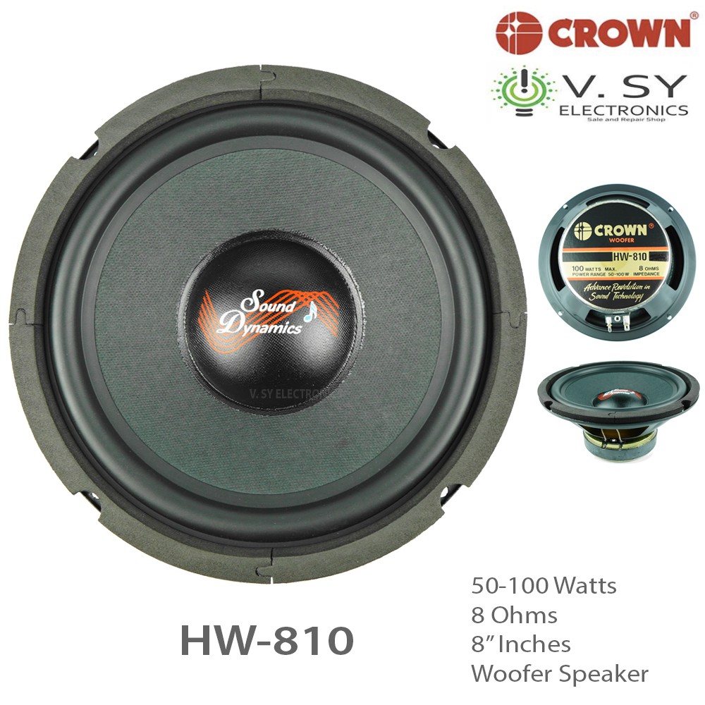 crown woofer speaker