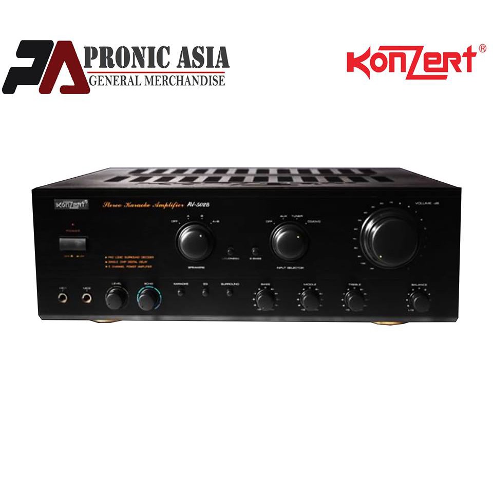 ORIGINAL KONZERT AV502B Karaoke Amplifier 500 watts x 2 Shopee