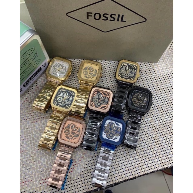 Fossil!!!!! watch square for men stinless watch | Shopee Philippines