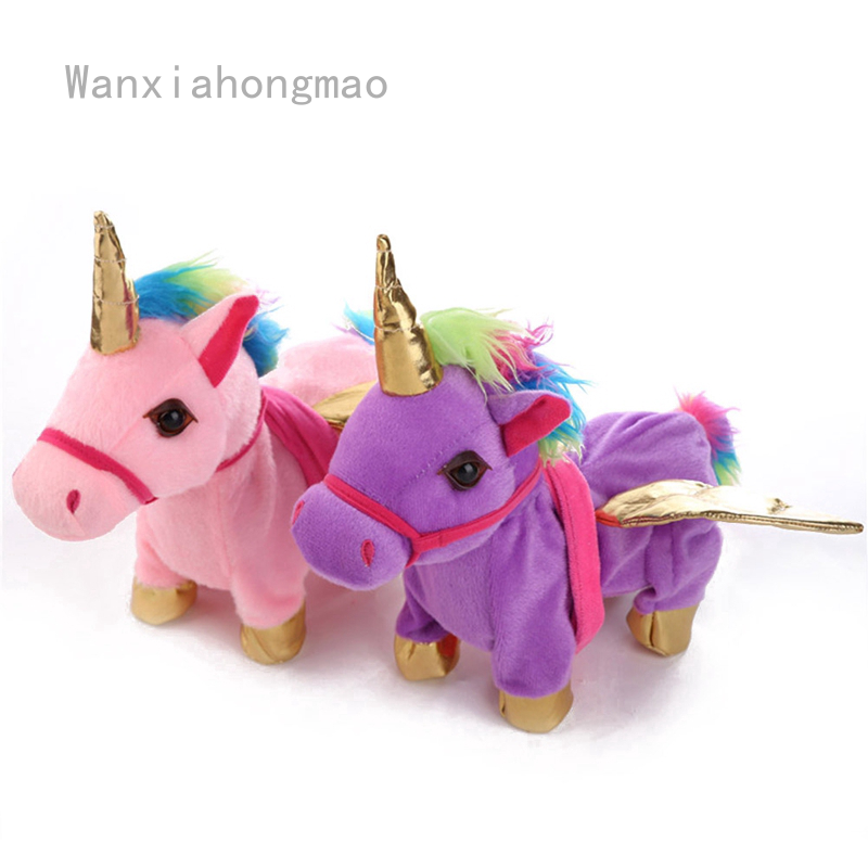walking singing unicorn toy