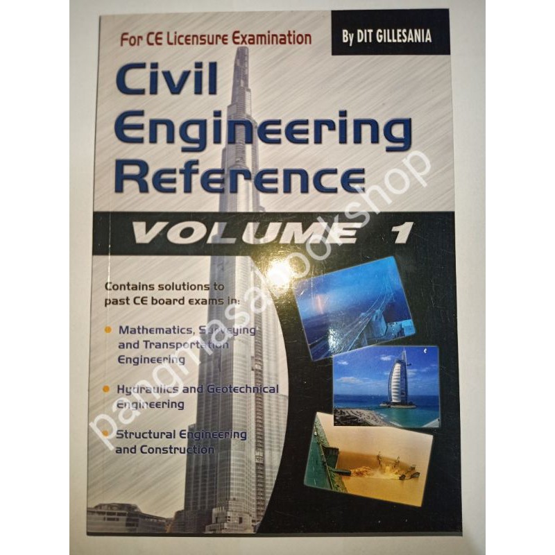 Ce Licensure Examination Civil Engineering Refence Vol 1 By Gillesania Shopee Philippines