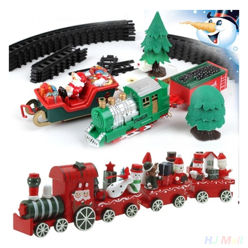 musical christmas tree train set